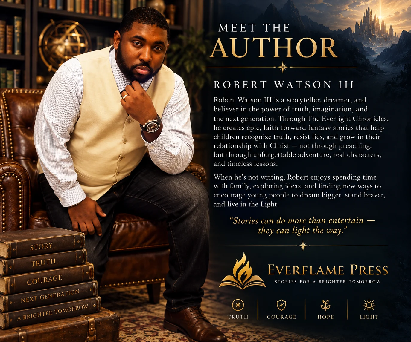 Robert Watson III, author of The Everlight Chronicles